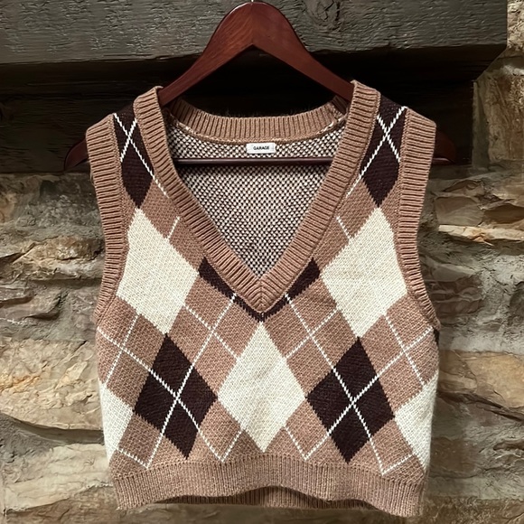 Garage Argyle vest - Picture 1 of 5